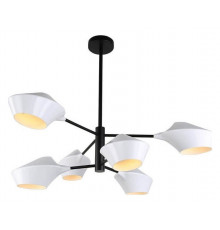 Люстра на штанге LUMINA DECO Romina LDP 6037-6 WT+BK