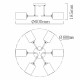 Потолочная люстра De City Олимпия 59 106010506