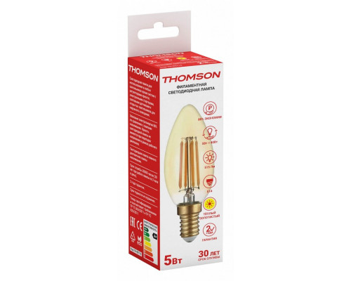 Лампа светодиодная Thomson Filament Candle E14 5Вт 2700K TH-B2065