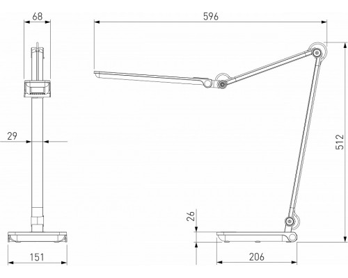 Настольная лампа офисная Elektrostandard Great a065289