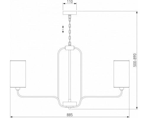 Подвесная люстра Eurosvet Purezza 60128/8 золото