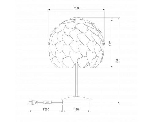 Настольная лампа декоративная Bogate's Cedro 01099/1