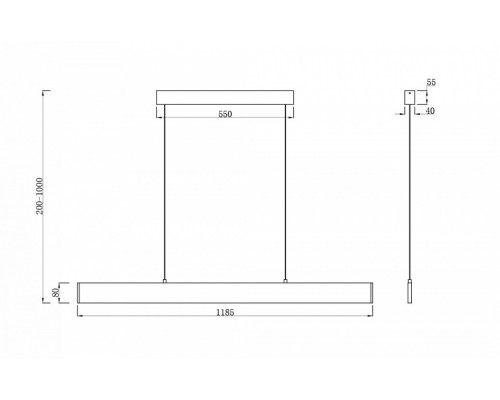 Подвесной светильник Maytoni Step P010PL-L30B