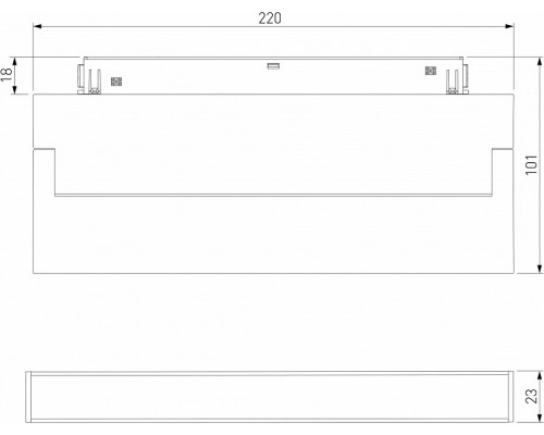 Накладной светильник Elektrostandard Slim Magnetic a063543