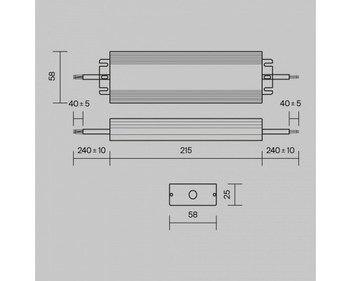 Блок питания с проводом Maytoni Power Supply Magnetic PSL008-100W-48V-IP67