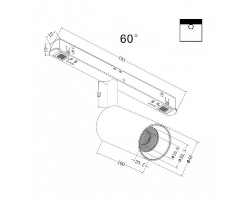 Светильник на штанге Maytoni Focus LED TR032-2-5W3K-W-B