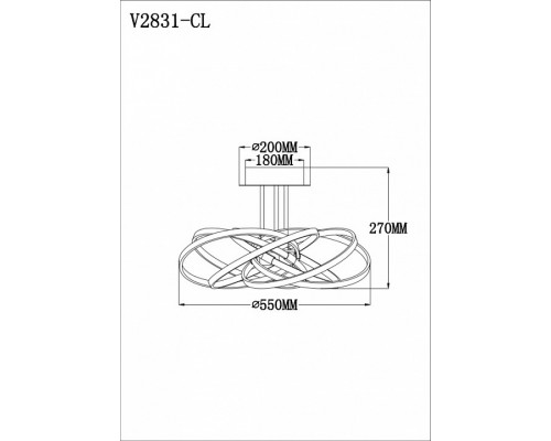 Потолочная люстра Moderli Arrow V2831-CL