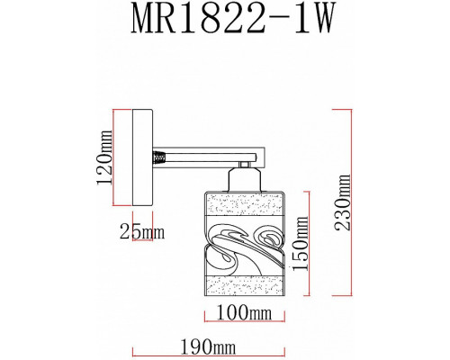 Бра MyFar Olivia MR1822-1W