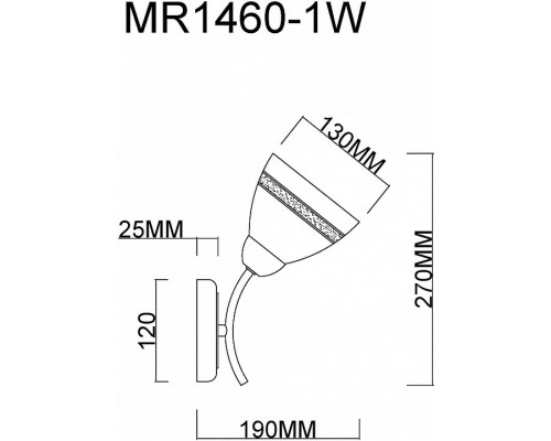 Бра MyFar Emily MR1460-1W