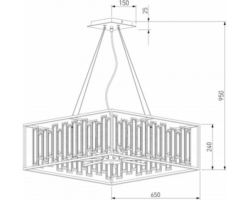 Подвесная люстра Bogate's Cella 377/9 Strotskis