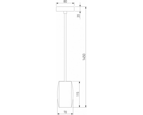 Подвесной светильник Eurosvet Bonaldo 50246/1 LED золото