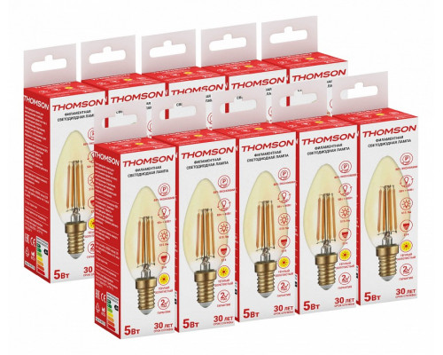 Лампа светодиодная Thomson Filament Candle E14 5Вт 2700K TH-B2065