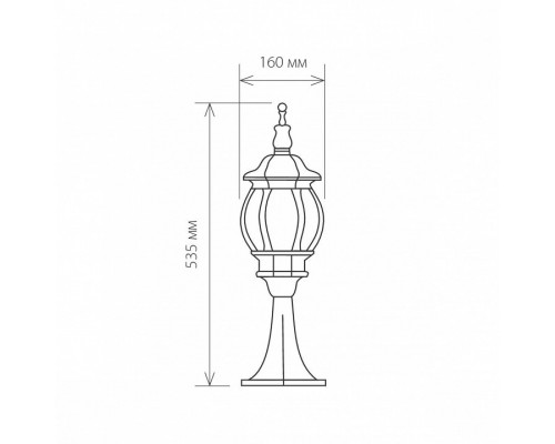 Наземный низкий светильник Elektrostandard Farola a034310