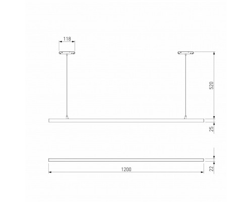 Подвесной светильник Elektrostandard Slim Magnetic a064803