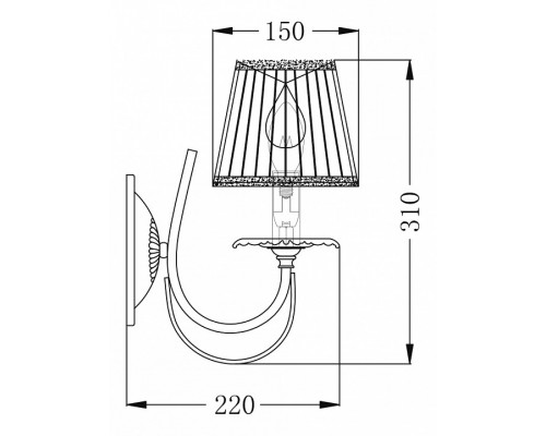 Бра Maytoni Olivia ARM326-01-W