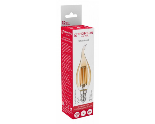 Лампа светодиодная Thomson Filament TAIL Candle E14 11Вт 2400K TH-B2120