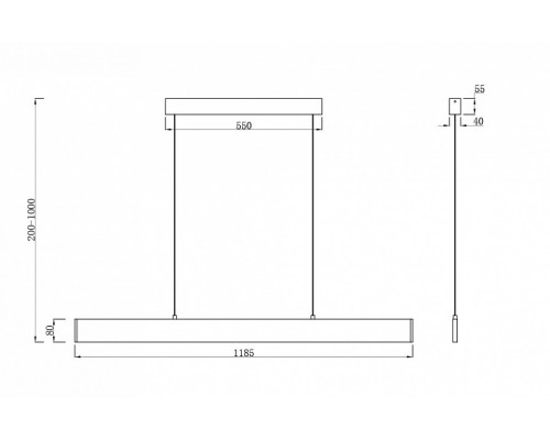 Подвесной светильник Maytoni Step P010PL-L30G3K