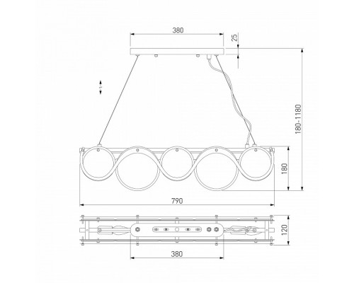 Подвесной светильник Bogate's Galicia 353/4 Smart