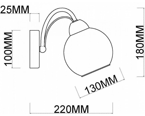 Бра MyFar Marsel MR1610-1W