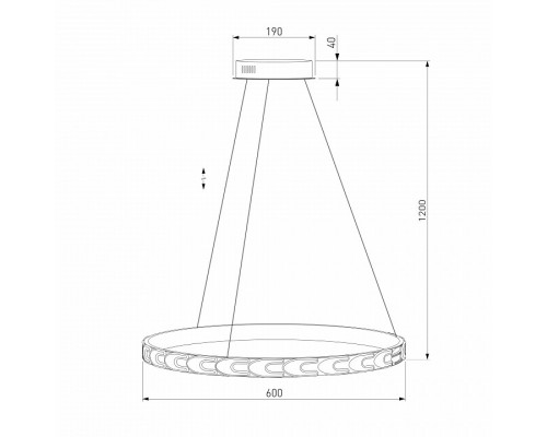 Подвесной светильник Eurosvet Chain 90163/1 сатин-никель 35W