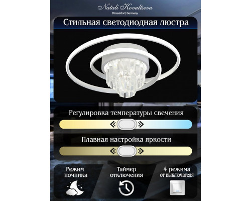 Накладной светильник Natali Kovaltseva Crystal LED LAMPS 81115/1C