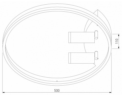 Накладной светильник Eurosvet Luminari 90247/3 белый/хром Smart