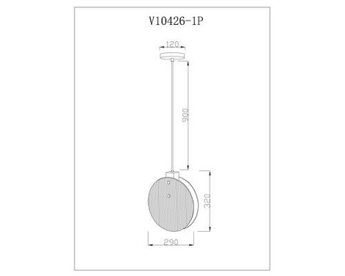 Подвесной светильник Moderli Bari V10426-1P