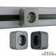 Розетка с заземлением на треке Arte Milano Am-track-sockets 380022TS/ES Grey