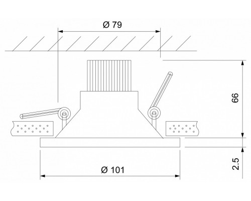 Встраиваемый светильник Elektrostandard 15267/LED a055723