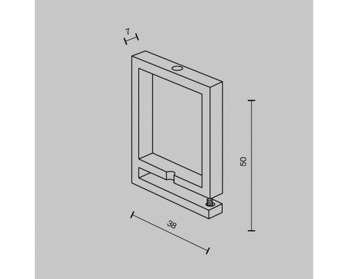 Крепление для треков-ремней Maytoni Accessories for system Parity TRA130BS-B