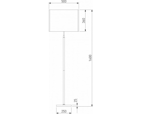 Торшер Eurosvet Notturno 01163/1 черный