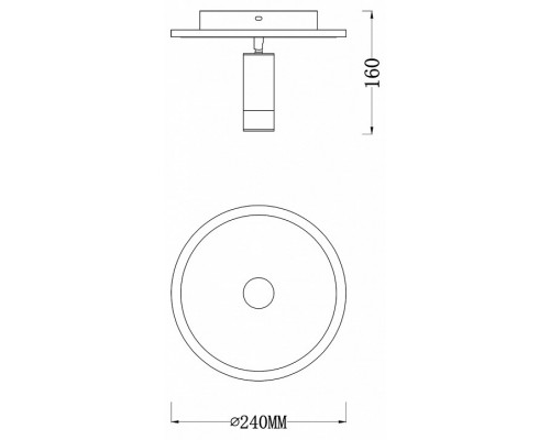 Светильник на штанге Escada 20046LED 20046SMA/01LED WH