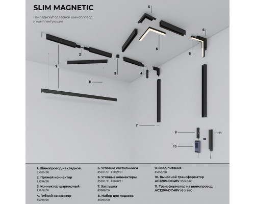 Встраиваемый светильник Elektrostandard Slim Magnetic a067375