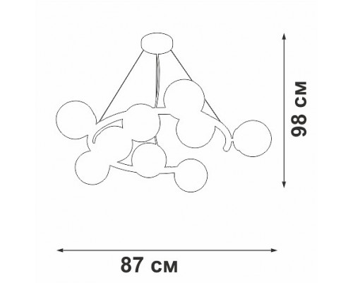 Подвесная люстра Vitaluce V43680 V43680-8/9S