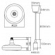 Подвесной светильник Horoz Electric Sembol HRZ00002172