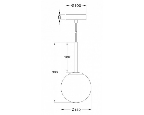 Подвесной светильник Maytoni Basic form MOD321PL-01G2