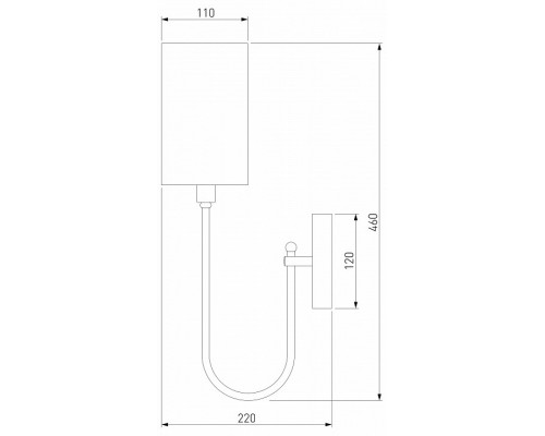 Бра Eurosvet Abbey 60164/1 черный