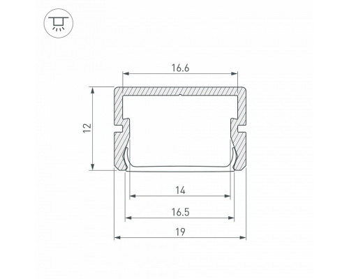 Профиль накладной Arlight SILER 045498