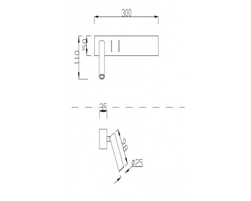 Бра Maytoni Comodo C031WL-L8B3K