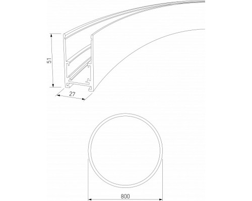 Трек накладной Elektrostandard Slim Magnetic a066497