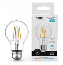 Лампа светодиодная Gauss Filament Elementary E27 11Вт 4100K 22221