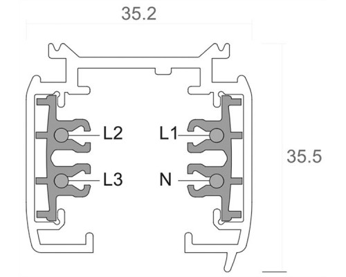 Трек накладной Deko-Light D Line 710008