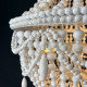 Подвесная люстра Imperiumloft Rh Anselme White Wood Large Chandelier 40.1934-0