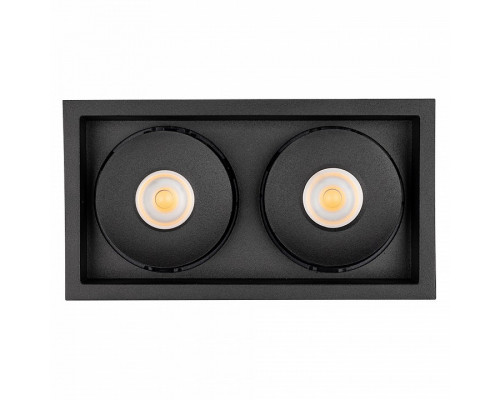 Встраиваемый светильник Arlight CL-SIMPLE-S148x80-2x9W Day4000 (BK, 45 deg) 026877