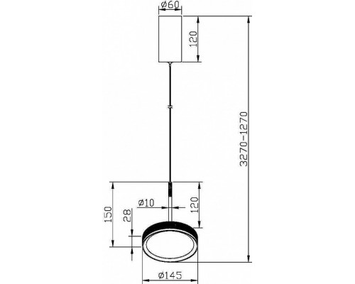 Подвесной светильник Maytoni Halo MOD041PL-L15GB3K