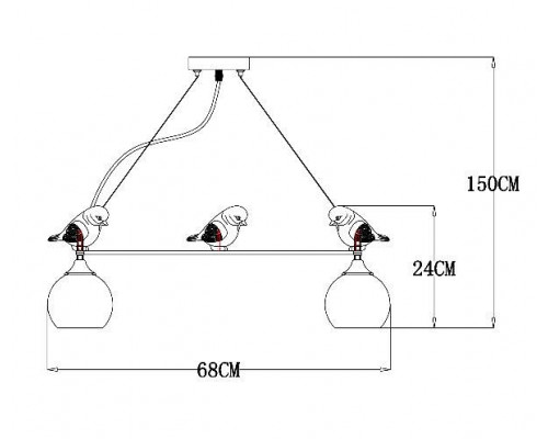 Подвесная люстра Arte Lamp Gemelli A2150SP-5WG