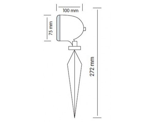 Наземный низкий светильник Horoz Electric  HRZ00000954