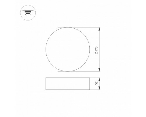 Накладной светильник Arlight RONDO 021777(2)