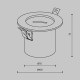 Основание для трека-ремня Maytoni Accessories for system Parity TRA130RSC-2B