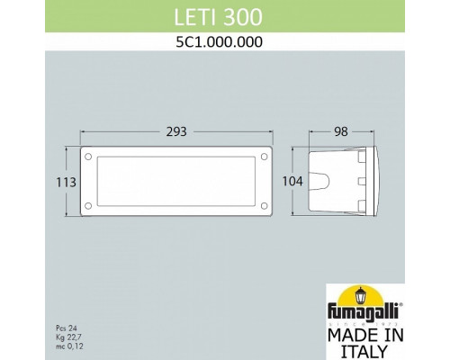 Встраиваемый светильник Fumagalli Leti 5C1.000.000.AYF1R